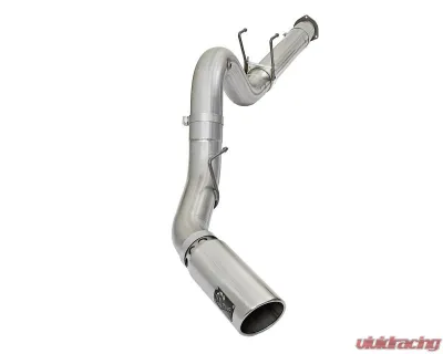 aFe Power ATLAS 5" Aluminized Steel DPF-Back Exhaust System with Polished Tips Ford Diesel Trucks V8-6.7L td 2017-2024 - 49-03090-P