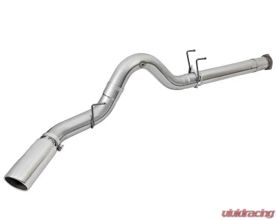 aFe Power ATLAS 5" Aluminized Steel DPF-Back Exhaust System with Polished Tips Ford Diesel Trucks V8-6.7L td 2017-2024 - 49-03090-P