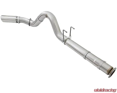 aFe Power ATLAS 5" Aluminized Steel DPF-Back Exhaust System with Polished Tips Ford Diesel Trucks V8-6.7L td 2017-2024 - 49-03090-P