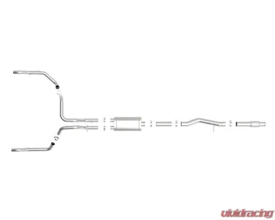aFe Power Vulcan Series 304 Stainless Steel Catback Exhaust System without Tip GM Silverado | Sierra 1500 V8-6.2L 2019-2024 - 49-34101