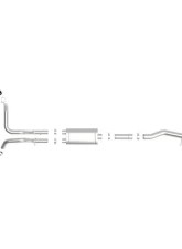aFe Power Vulcan Series 304 Stainless Steel Catback Exhaust System with Black Tip GM Silverado | Sierra 1500 V8-6.2L 2019-2024                                     - 49-34102-B - Image 8