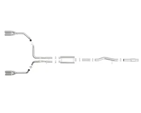 aFe Power Vulcan Series 304 Stainless Steel Catback Exhaust System with Polished Tip GM Silverado | Sierra 1500 V8-6.2L 2019-2024
