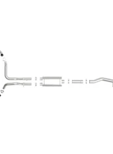 aFe Power Vulcan Series 304 Stainless Steel Catback Exhaust System with Polished Tip GM Silverado | Sierra 1500 V8-6.2L 2019-2024                                     - 49-34102-P - Image 8