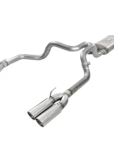 aFe Power Vulcan Series 304 Stainless Steel Catback Exhaust System with Polished Tip GM Silverado | Sierra 1500 V8-6.2L 2019-2024                                     - 49-34102-P - Image 2