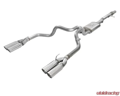aFe Power Vulcan Series 304 Stainless Steel Catback Exhaust System with Polished Tip GM Silverado | Sierra 1500 V8-6.2L 2019-2024 - 49-34102-P
