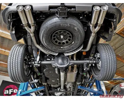 aFe Power Vulcan Series 304 Stainless Steel Catback Exhaust System with Polished Tip GM Silverado | Sierra 1500 V8-6.2L 2019-2024 - 49-34102-P