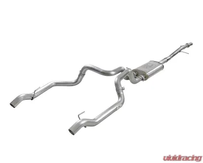 aFe Power Vulcan Series 3" to Dual 3" 304 Stainless Steel Catback Exhaust System GM Silverado | Sierra 1500 V8-5.3L 2019-2024 - 49-34103