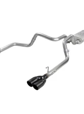 aFe Power Vulcan Series 3" to Dual 2-1/2" 304 Stainless Steel Catback Exhaust System with Black Tips GM Silverado | Sierra 1500 V6-4.3L | V8-5.3L 2019-2024                                     - 49-34104-B - Image 11