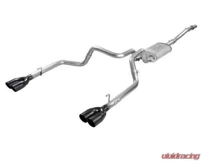 aFe Power Vulcan Series 3" to Dual 2-1/2" 304 Stainless Steel Catback Exhaust System with Black Tips GM Silverado | Sierra 1500 V6-4.3L | V8-5.3L 2019-2024 - 49-34104-B