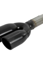 aFe Power Vulcan Series 3" to Dual 2-1/2" 304 Stainless Steel Catback Exhaust System with Black Tips GM Silverado | Sierra 1500 V6-4.3L | V8-5.3L 2019-2024                                     - 49-34104-B - Image 2