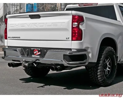 aFe Power Vulcan Series 3" to Dual 2-1/2" 304 Stainless Steel Catback Exhaust System with Black Tips GM Silverado | Sierra 1500 V6-4.3L | V8-5.3L 2019-2024 - 49-34104-B