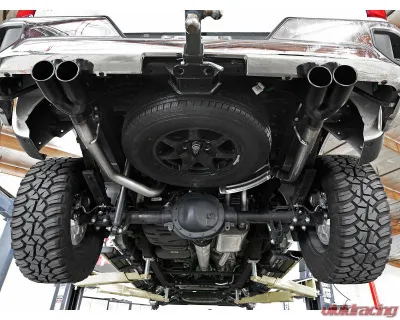 aFe Power Vulcan Series 3" to Dual 2-1/2" 304 Stainless Steel Catback Exhaust System with Black Tips GM Silverado | Sierra 1500 V6-4.3L | V8-5.3L 2019-2024 - 49-34104-B