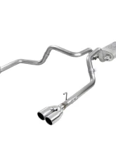 aFe Power Vulcan Series 3" to Dual 2-1/2" 304 Stainless Steel Catback Exhaust System with Polished Tips GM Silverado | Sierra 1500 V6-4.3L | V8-5.3L 2019-2024                                     - 49-34104-P - Image 11