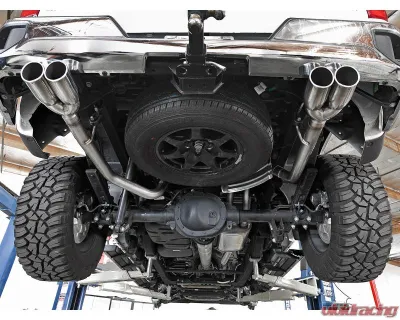 aFe Power Vulcan Series 3" to Dual 2-1/2" 304 Stainless Steel Catback Exhaust System with Polished Tips GM Silverado | Sierra 1500 V6-4.3L | V8-5.3L 2019-2024 - 49-34104-P