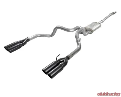 aFe Power Vulcan Series 3" to Dual 3" 304 Stainless Steel Catback Exhaust System with Black Tip GM Silverado | Sierra 1500 V8-5.3L 2019-2024 - 49-34105-B