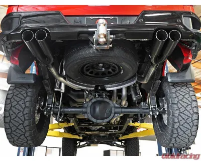 aFe Power Vulcan Series 3" to Dual 3" 304 Stainless Steel Catback Exhaust System with Black Tip GM Silverado | Sierra 1500 V8-5.3L 2019-2024 - 49-34105-B