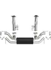 aFe Power Mach Force-XP 304 Stainless Steel Catback Exhaust with Black Muffler and Tips with NPP Chevrolet Corvette C8 V8-6.2L 2020-2024                                     - 49-34124-B - Image 3