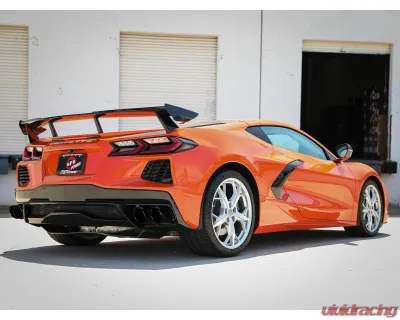 aFe Power Mach Force-XP 304 Stainless Steel Catback Exhaust with Black Muffler and Tips with NPP Chevrolet Corvette C8 V8-6.2L 2020-2024 - 49-34124-B