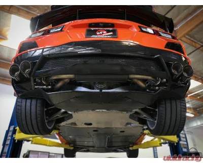 aFe Power Mach Force-XP 304 Stainless Steel Catback Exhaust with Black Muffler and Tips with NPP Chevrolet Corvette C8 V8-6.2L 2020-2024 - 49-34124-B