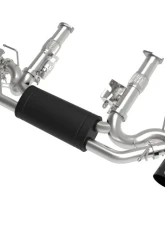 aFe Power Mach Force-XP 304 Stainless Steel Catback Exhaust with Black Muffler and Tips with NPP Chevrolet Corvette C8 V8-6.2L 2020-2024                                     - 49-34124-B - Image 7