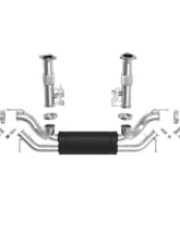 aFe Power Mach Force-XP 304 Stainless Steel Catback Exhaust with Carbon Fiber Muffler and Tips with NPP Chevrolet Corvette C8 V8-6.2L 2020-2024                                     - 49-34124-C - Image 3