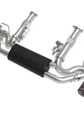 aFe Power Mach Force-XP 304 Stainless Steel Catback Exhaust with Carbon Fiber Muffler and Tips with NPP Chevrolet Corvette C8 V8-6.2L 2020-2024                                     - 49-34124-C - Image 7