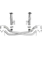 aFe Power Mach Force-XP 304 Stainless Steel Catback Exhaust with Black Tips with NPP without Muffler Chevrolet Corvette C8 V8-6.2L 2020-2024                                     - 49-34124NM-B - Image 4