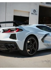aFe Power Mach Force-XP 304 Stainless Steel Catback Exhaust with Black Tips with NPP without Muffler Chevrolet Corvette C8 V8-6.2L 2020-2024                                     - 49-34124NM-B - Image 5