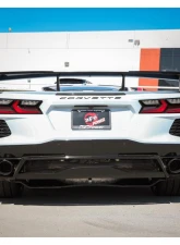 aFe Power Mach Force-XP 304 Stainless Steel Catback Exhaust with Black Tips with NPP without Muffler Chevrolet Corvette C8 V8-6.2L 2020-2024                                     - 49-34124NM-B - Image 6