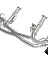 aFe Power Mach Force-XP 304 Stainless Steel Catback Exhaust with Black Tips with NPP without Muffler Chevrolet Corvette C8 V8-6.2L 2020-2024                                     - 49-34124NM-B - Image 7