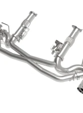 aFe Power Mach Force-XP 304 Stainless Steel Catback Exhaust Polished Tips with NPP without Muffler Chevrolet Corvette C8 V8-6.2L 2020-2024                                     - 49-34124NM-P - Image 6