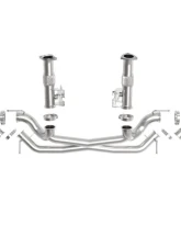 aFe Power Mach Force-XP 304 Stainless Steel Catback Exhaust Polished Tips with NPP without Muffler Chevrolet Corvette C8 V8-6.2L 2020-2024                                     - 49-34124NM-P - Image 5