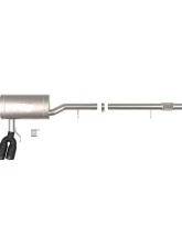 AFE Rebel Series 3" Stainless Steel Catback Exhaust System w/Black Tip GM Colorado/Canyon 23-24 L4-2.7L (t)                                     - 49-34142-B - Image 2