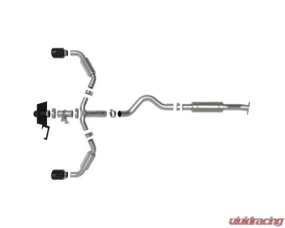 aFe POWER Gemini XV Stainless Steel Catback Exhaust System for 2023-2024 Toyota GR Corolla L3 1.6L - 49-36067-B