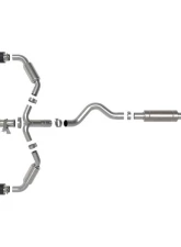 AFE Gemini XV Stainless Steel Catback Exhaust System for 2023-2024 Toyota GR Corolla L3 1.6L                                     - 49-36067-C - Image 3