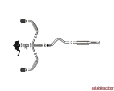 AFE Gemini XV Stainless Steel Catback Exhaust System for 2023-2024 Toyota GR Corolla L3 1.6L - 49-36067-C
