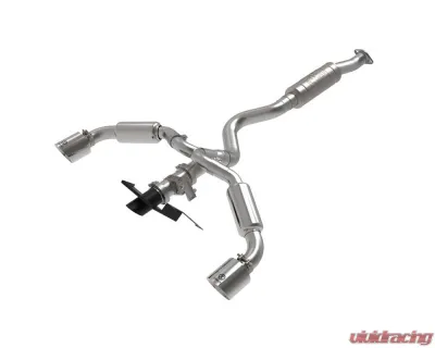 AFE Gemini XV Stainless Steel Catback Exhaust System w/Cut-Out Polished Toyota GR Corolla 23-24 L3-1.6L (t) - 49-36067-P