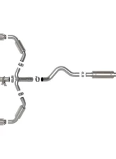 AFE Gemini XV Stainless Steel Catback Exhaust System w/Cut-Out Polished Toyota GR Corolla 23-24 L3-1.6L (t)                                     - 49-36067-P - Image 3