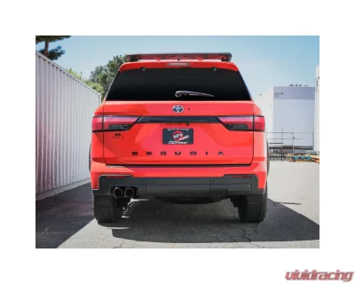 AFE Vulcan Series Stainless Steel Catback Exhaust System w/Black Tip Toyota Sequoia 23-24 V6-3.4L (tt) - 49-36068-B