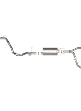 AFE Vulcan Series Stainless Steel Catback Exhaust System w/Polished Tip Toyota Sequoia 23-24 V6-3.4L (tt)                                     - 49-36068-P - Image 2