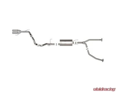 AFE Vulcan Series Stainless Steel Catback Exhaust System w/Polished Tip Toyota Sequoia 23-24 V6-3.4L (tt) - 49-36068-P