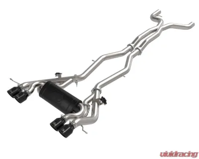 aFe Power Mach Force-XP 3" to 2-1/2" 304 Stainless Steel Catback Exhaust with Black Tips BMW M3 | M4 G80 | 82 L6-3.0L tt S58 2021-2024 - 49-36351-B