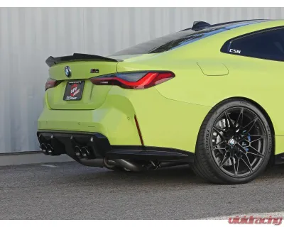 aFe Power Mach Force-XP 3" to 2-1/2" 304 Stainless Steel Catback Exhaust with Black Tips BMW M3 | M4 G80 | 82 L6-3.0L tt S58 2021-2024 - 49-36351-B