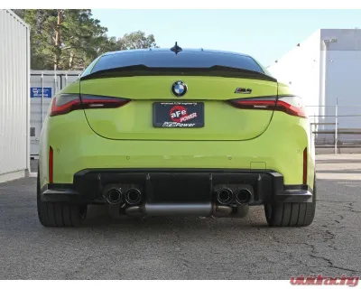 aFe Power Mach Force-XP 3" to 2-1/2" 304 Stainless Steel Catback Exhaust with Black Tips BMW M3 | M4 G80 | 82 L6-3.0L tt S58 2021-2024 - 49-36351-B