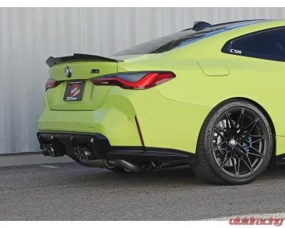 aFe Power Mach Force-XP 3" to 2-1/2" 304 Stainless Steel Catback Exhaust with Carbon Fiber Tips BMW M3 | M4 G80 | 82 L6-3.0L tt S58 2021-2024 - 49-36351-C