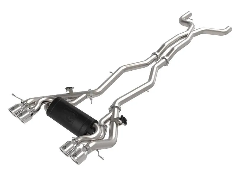 aFe Power Mach Force-XP 3" to 2-1/2" 304 Stainless Steel Catback Exhaust with Polished Tips BMW M3 | M4 G80 | 82 L6-3.0L tt S58 2021-2024 - 49-36351-P