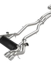 aFe Power Mach Force-XP 3" to 2-1/2" 304 Stainless Steel Catback Exhaust with Polished Tips BMW M3 | M4 G80 | 82 L6-3.0L tt S58 2021-2024                                     - 49-36351-P - Image 4