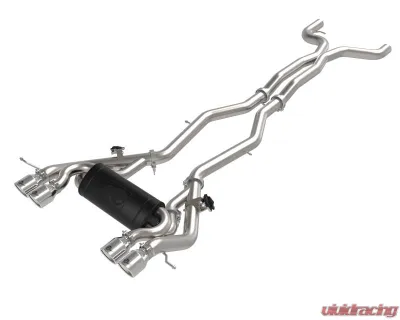 aFe Power Mach Force-XP 3" to 2-1/2" 304 Stainless Steel Catback Exhaust with Polished Tips BMW M3 | M4 G80 | 82 L6-3.0L tt S58 2021-2024 - 49-36351-P