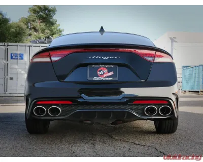 AFE Gemini XV 3 IN to Dual 2-1/2 IN 304 Stainless Steel Catback Exhaust System with Cut-Out Kia Stinger Gas L4-2.5L t 2022-2023 - 49-37024