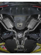AFE Gemini XV 3 IN to Dual 2-1/2 IN 304 Stainless Steel Catback Exhaust System with Cut-Out Kia Stinger Gas L4-2.5L t 2022-2023                                     - 49-37024 - Image 4